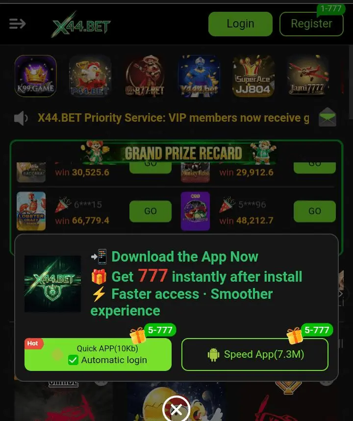 X44 vip Bet 