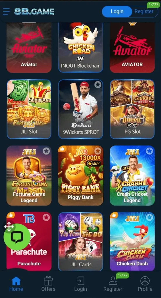8b Game app